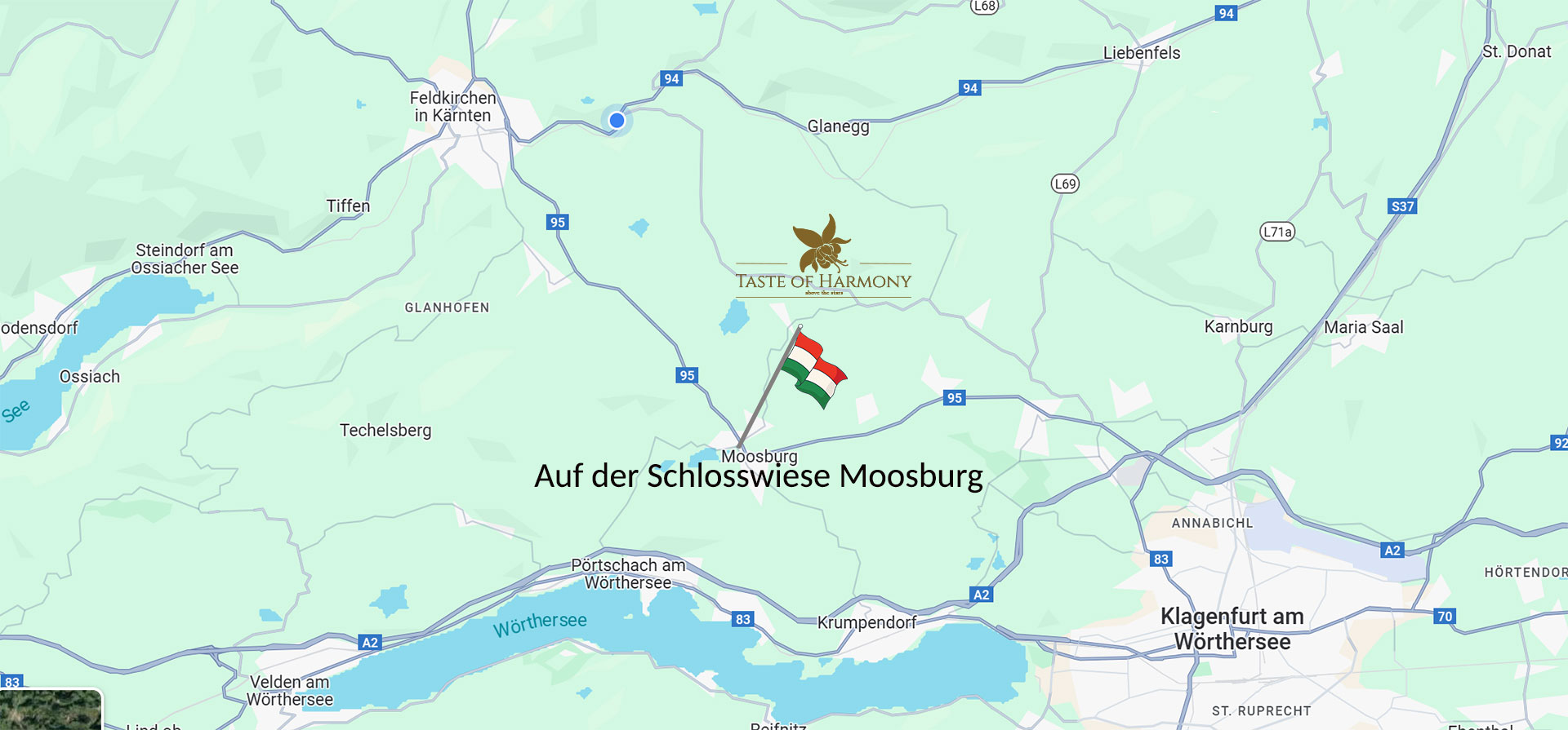 Moosburg Cafe Lage